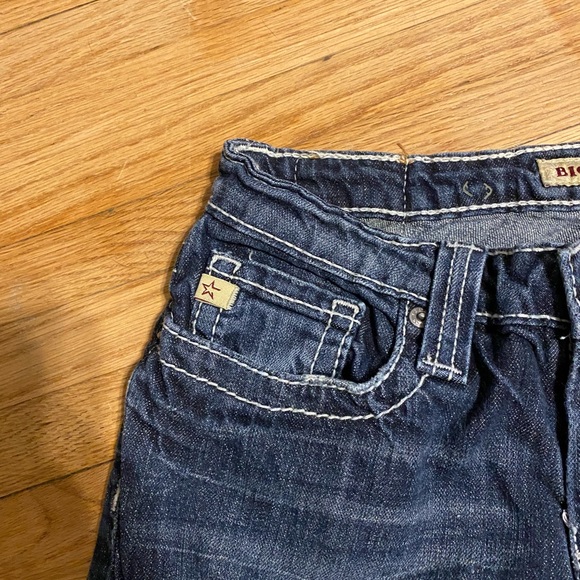 Big Star Sz 26R Remy Low Rise Bootcut Contrast Stitch Jeans - Picture 5 of 13